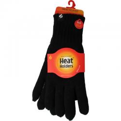 Mens cable gloves navy maat S/M