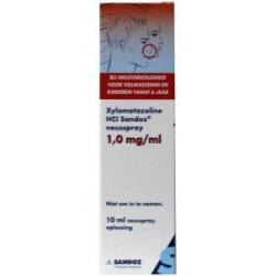 Xylometazoline 1mg/ml spray